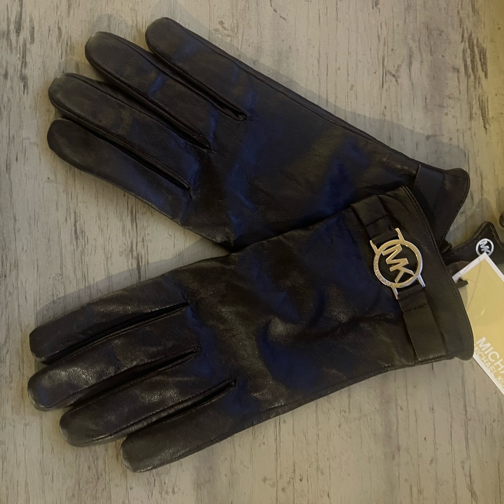Michael Kors Leather Gloves XL